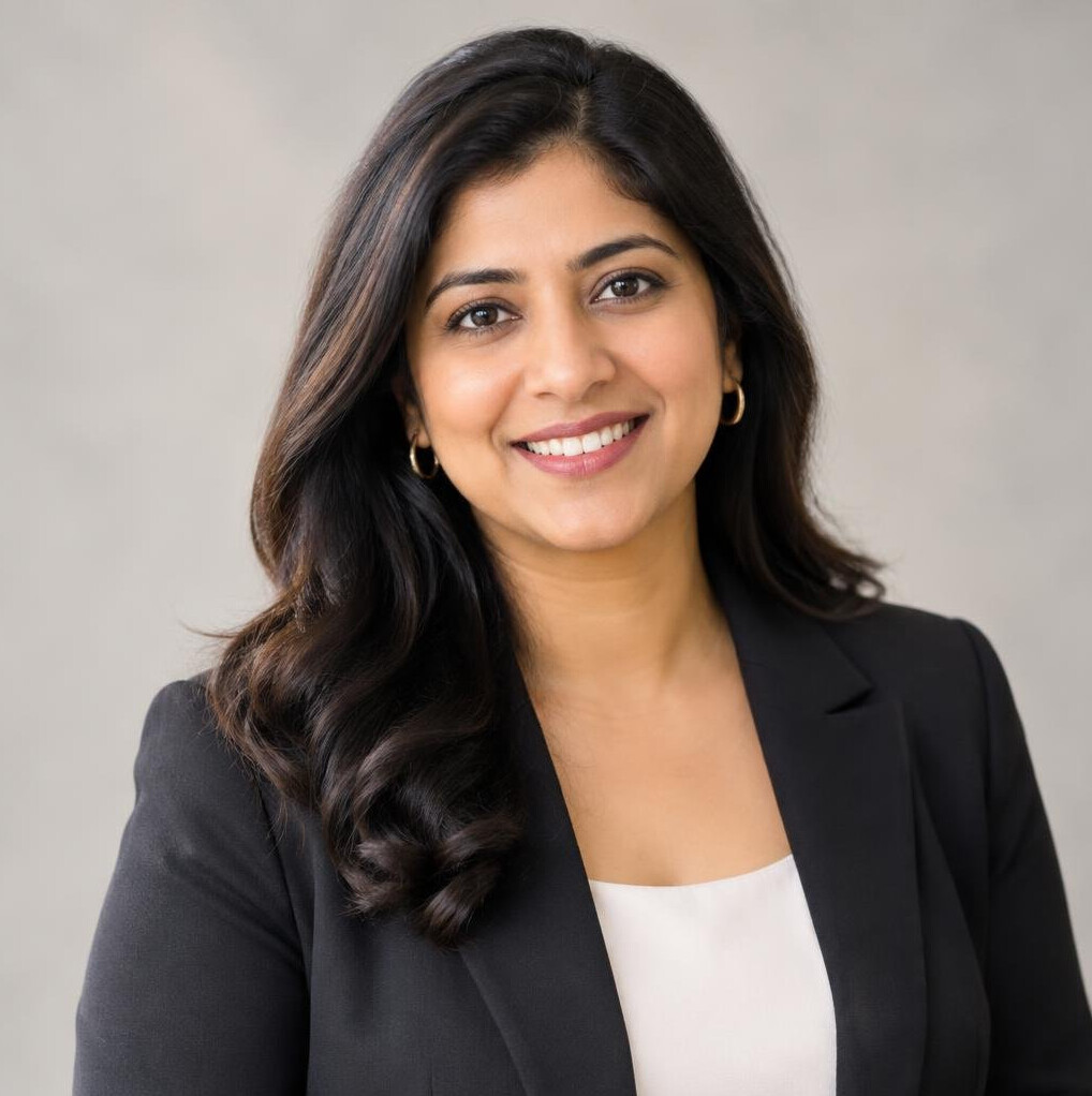 Professional headshot of a female public speaking trainer
