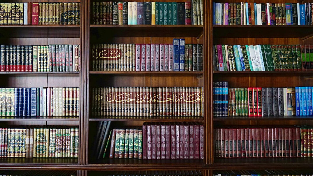 bookshelf with novels